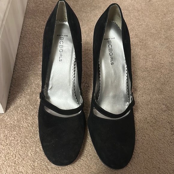 BCBGirls Black Suede Heels - Picture 2 of 3